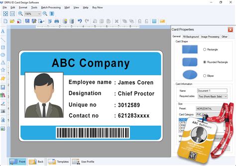 smart card designer tool|id card design software.